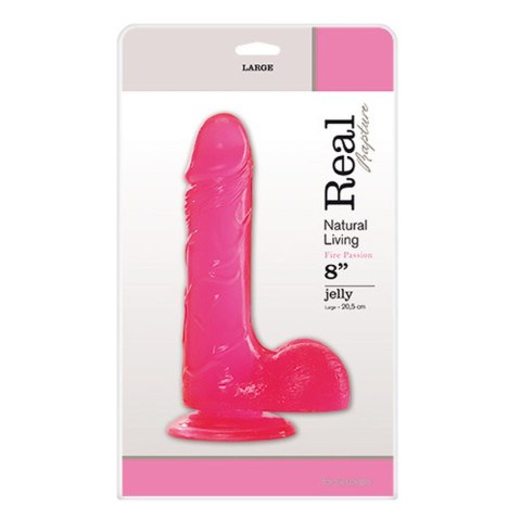Dildo żelowe Real Rapture różowe 20 cm