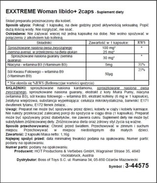Kapsułki eXXtreme Libido dla kobiet Hot