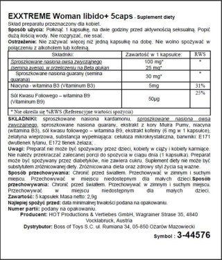 Kapsułki eXXtreme Libido dla kobiet Hot