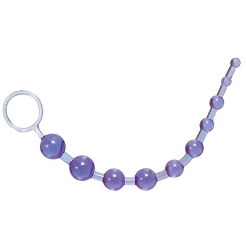 Kulki analne X10 Beads Calexotics fioletowe 28 cm