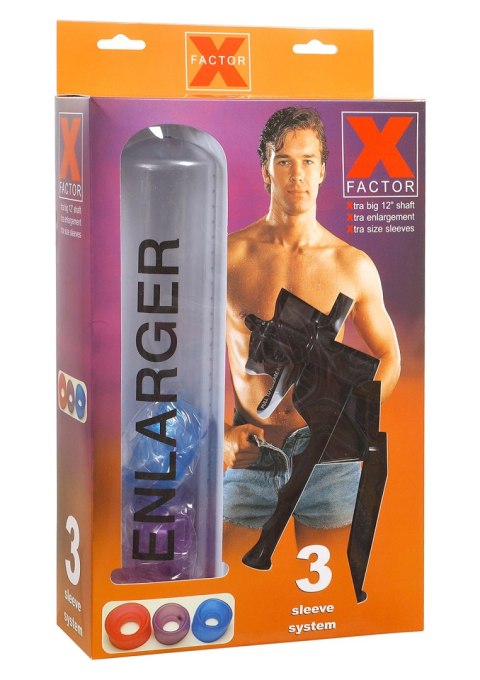 Pompka powiększająca X Factor transparentna 34 cm