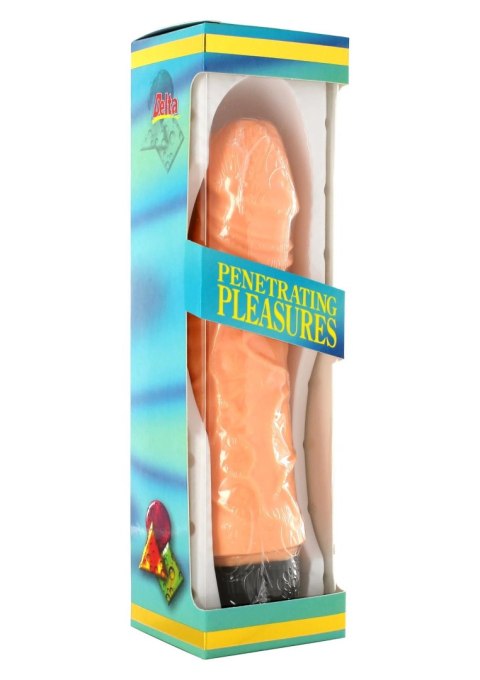 Wibrator realistyczny P Shape No.6 winylowy jasny 18 cm