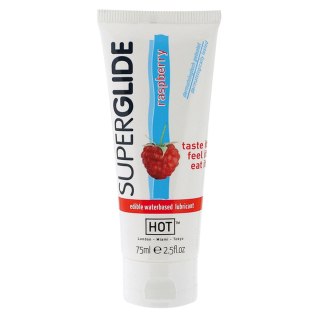 Żel poślizgowy jadalny malinowy Hot Superglide 75ml