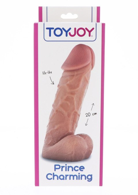 Dildo realistyczne ToyJoy Prince Charming 20 cm jasna skóra