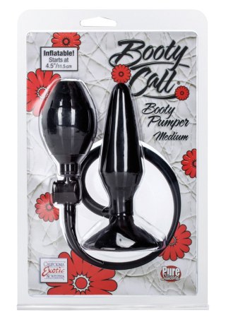 Korek analny pompowany silikonowy Booty Pumper Calexotics medium czarny