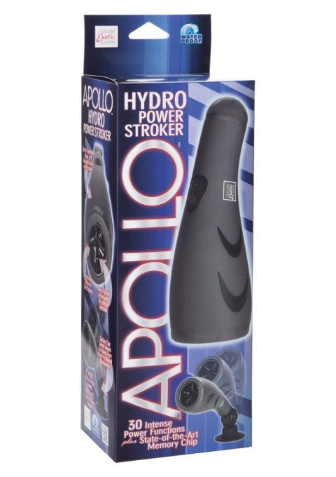 Masturbator z wibracją Calexotics Hydro Power szary 12 cm