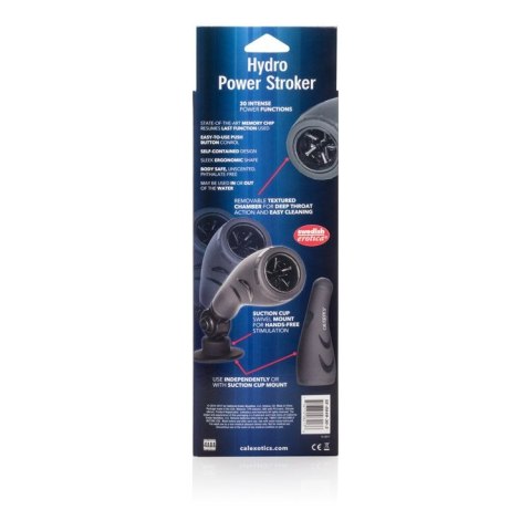 Masturbator z wibracją Calexotics Hydro Power szary 12 cm