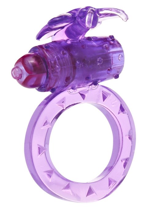 Pierścień erekcyjny wibrujący ToyJoy motyl fioletowy 3 cm