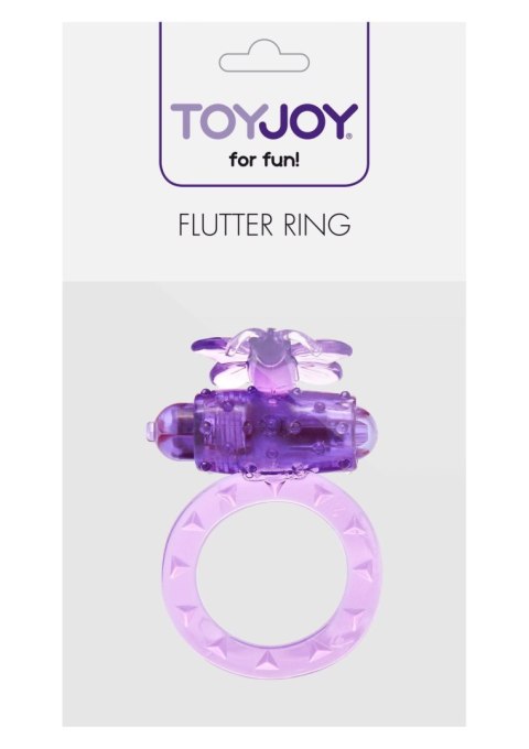 Pierścień erekcyjny wibrujący ToyJoy motyl fioletowy 3 cm