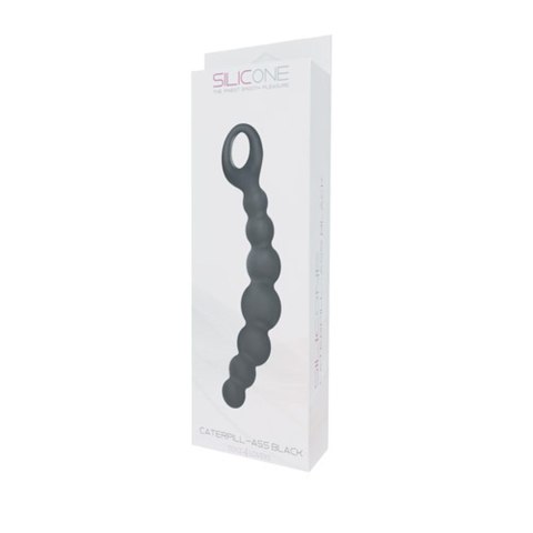 Plug analny silikonowy Caterpill Ass Toyz4lovers czarny 19,5 cm