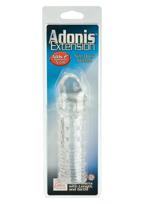 Przedłużka na penisa Adonis transparentna Calexotics 16 cm