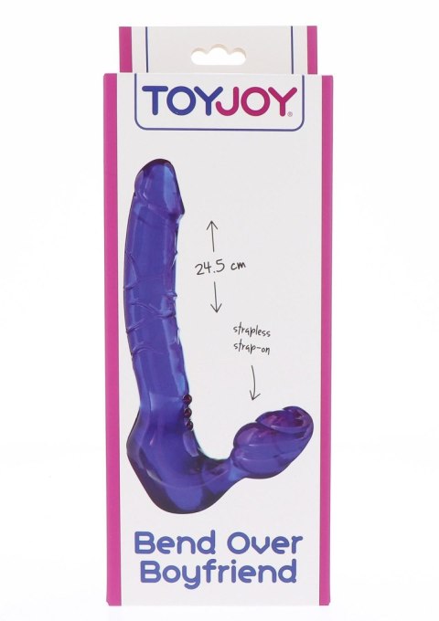 Strap on strapless ToyJoy fioletowy 4 cm