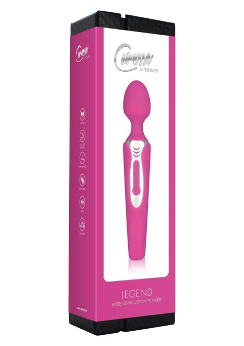Stymulator łechtaczki Legend ToyJoy silikonowy różowy 21 cm akumulator