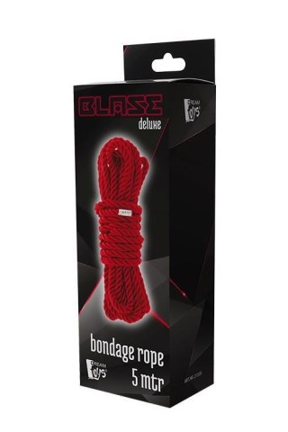 Lina bondage Blaze Deluxe super miękka jedwabista czerwona 5m Dream Toys