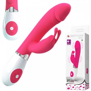 Wibrator króliczek Pretty Love Gene różowy 30 funkcji 20 cm