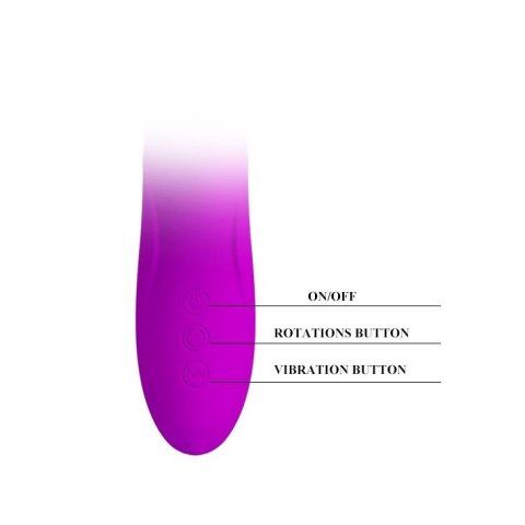 Wibrator króliczek Pretty Love Ward silikonowy z rotacją USB 27 cm