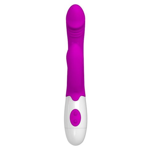 Wibrator punktu G Pretty Love Andre ze stymulatorem fioletowy 20 cm