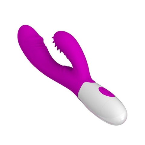 Wibrator punktu G Pretty Love Andre ze stymulatorem fioletowy 20 cm