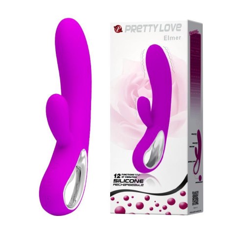 Wibrator punktu G Pretty Love Elmer fioletowy USB 12 trybów