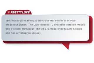 Wibrator punktu G Pretty Love silikonowy USB 19,5 cm