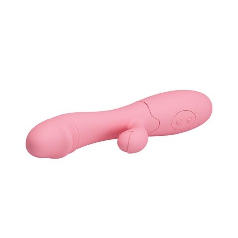 Wibrator punktu G ze stymulatorem Pretty Love Snappy różowy USB 30 trybów