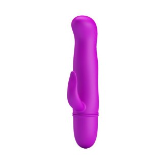 Wibrator silikonowy z wyrostkiem łechtaczkowym Pretty Love Blithe 11 cm