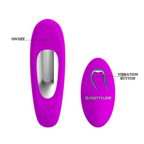 Wibrator wygięty Pretty Love Letitia z pilotem USB 10 funkcji