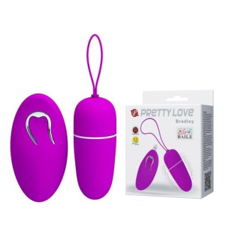 Wibrujące jajko Pretty Love Bradley z pilotem 6 cm 12 trybów