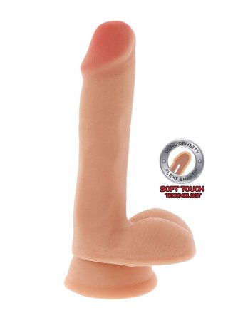 Dildo dual density ToyJoy jasny odcień skóry 17 cm