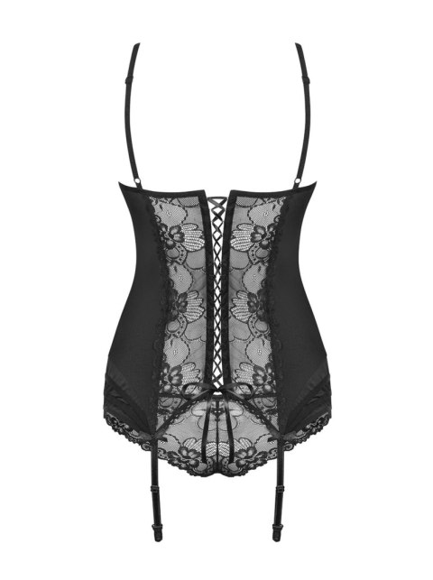Gorset i figi Obsessive Heartina czarny L/XL