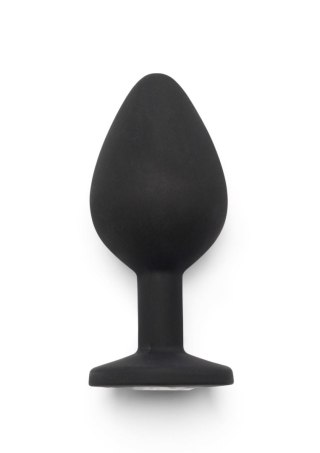 Korek analny Diamond Booty Jewel ToyJoy Medium czarny silikonowy 8 cm