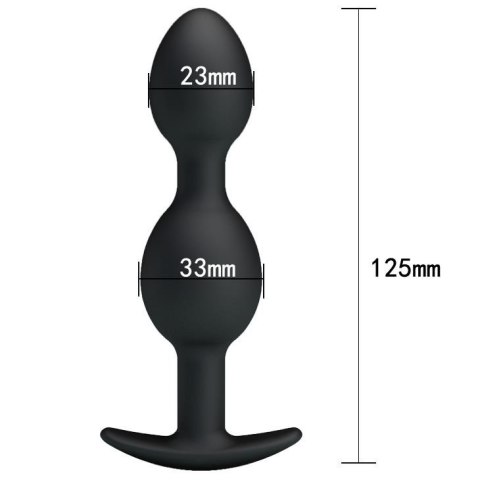 Korek analny silikonowy Pretty Love z pilotem 12,5 cm