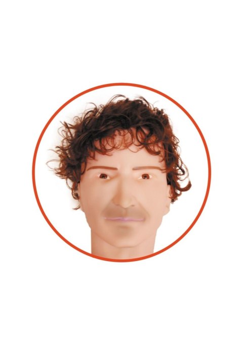 Nadmuchiwana lalka męska Dennis 3D wibrująca