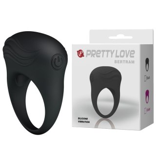Pierścień erekcyjny wibrujący ultra silny Pretty Love Bertram z wypustką