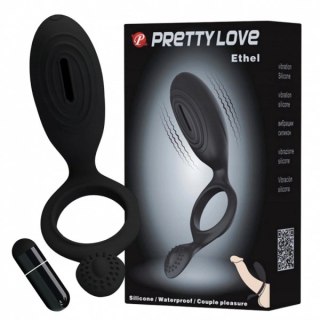 Pierścień erekcyjny wibrujący z wypustkami Pretty Love Ethel