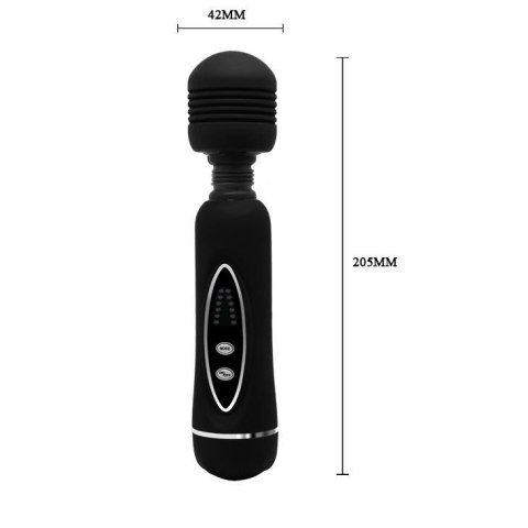 Różdżka masażowa Baile Power Wand 12 funkcji czarna silikonowa