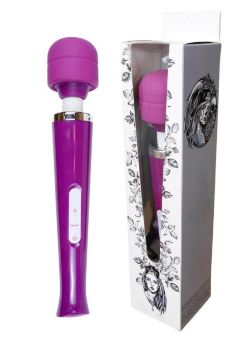 Stymulator łechtaczki Magic Wand fioletowy USB 10 programów