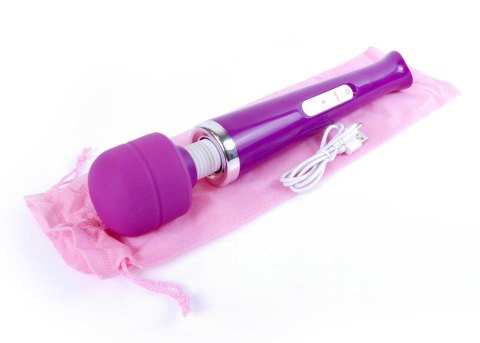 Stymulator łechtaczki Magic Wand fioletowy USB 10 programów