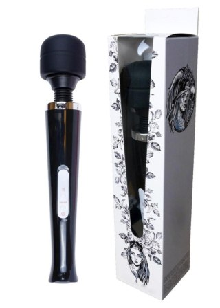 Stymulator łechtaczki Magic Wand silikonowy czarny USB 10 funkcji