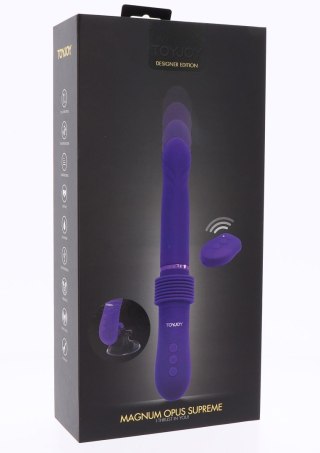 Wibrator ToyJoy Magnum Opus Supreme Thruster 2 fioletowy 31 cm