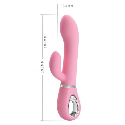 Wibrator króliczek punktu G Pretty Love Ternence różowy USB 19,6 cm