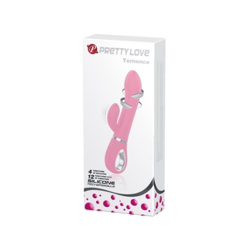 Wibrator króliczek punktu G Pretty Love Ternence różowy USB 19,6 cm
