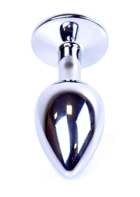 Biżuteria analna srebrna czerwona HeavyFun 7 cm