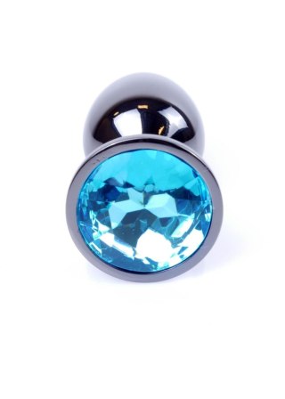 Biżuteria analna stalowa z diamentem niebieskim 7 cm B Series HeavyFun