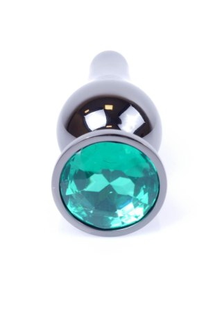 Biżuteria analna ze stali nierdzewnej zielony diament 9.5 cm