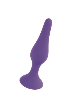 Korek analny silikonowy B Series HeavyFun fioletowy mały 10 cm