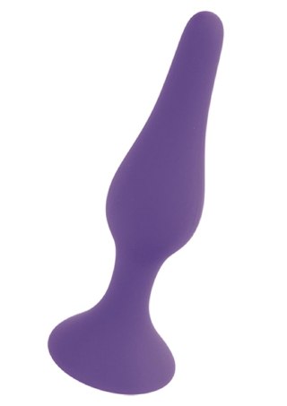 Korek analny silikonowy BOSS fioletowy 15,5 cm