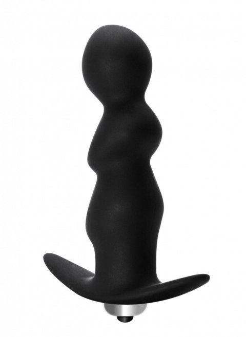 Korek analny spiralny wibrujący Lola Toys czarny 9,5 cm
