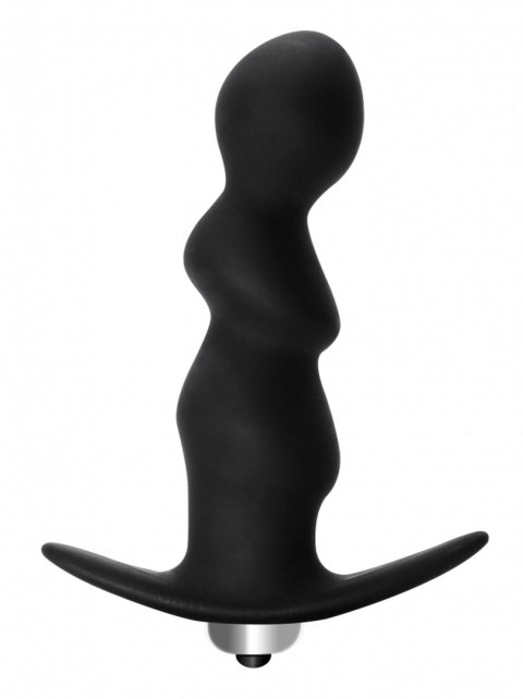 Korek analny spiralny wibrujący Lola Toys czarny 9,5 cm