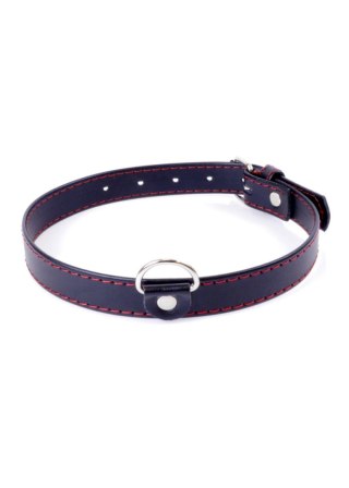 Obroża BDSM Fetish B Series z czerwoną linią 2 cm